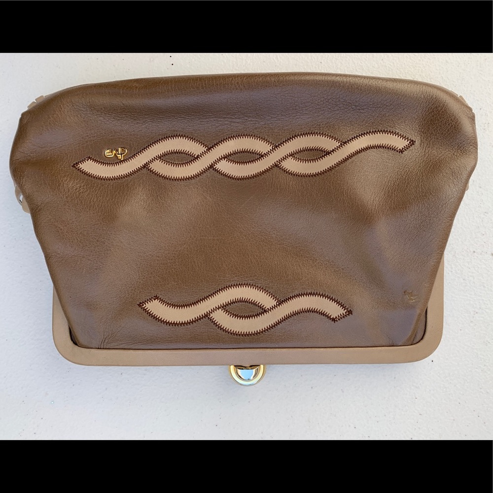 Preloved Vintage 70-80s Italian Leather Clutch